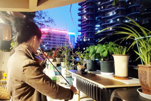 酒城阳台的春韵乐章